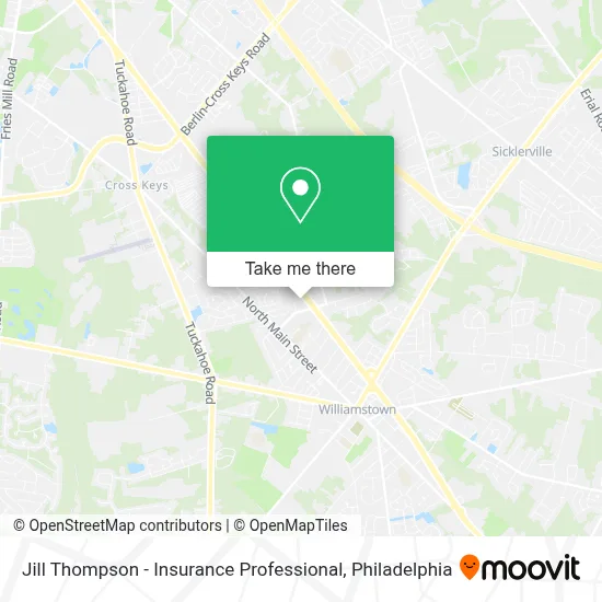 Jill Thompson - Insurance Professional map
