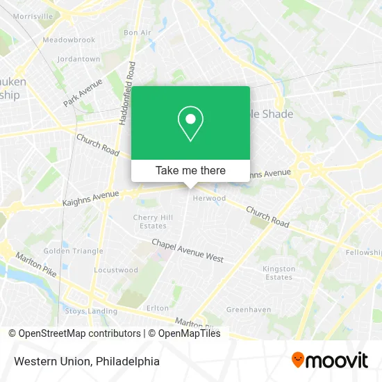 Western Union map