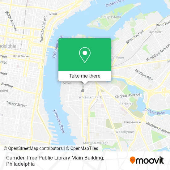 Camden Free Public Library Main Building map
