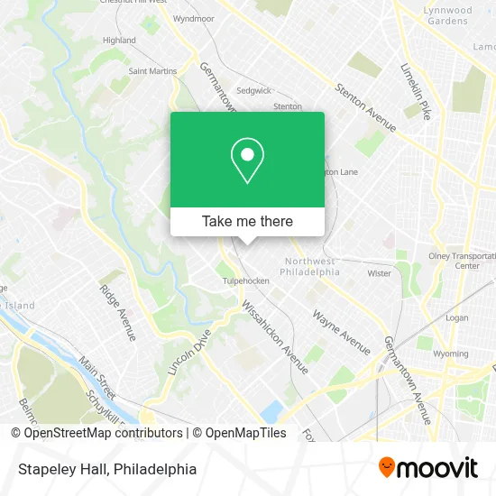 Stapeley Hall map