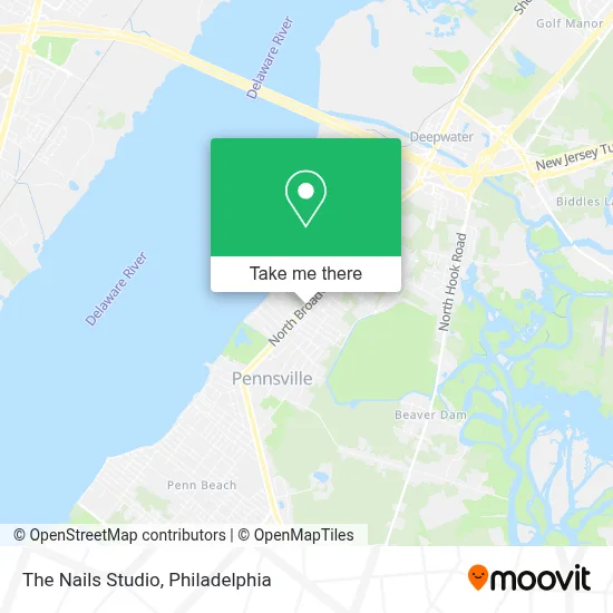 The Nails Studio map
