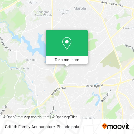 Griffith Family Acupuncture map