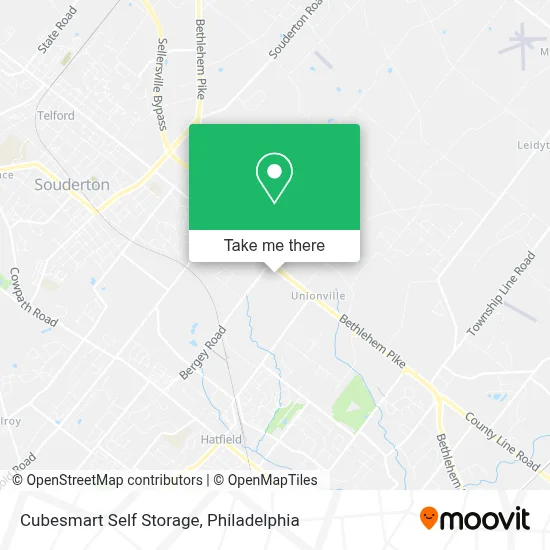 Cubesmart Self Storage map