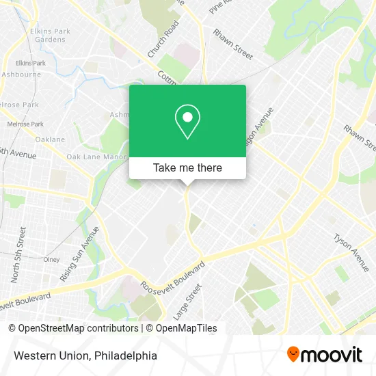 Western Union map