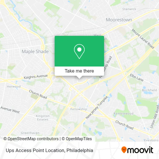 Ups Access Point Location map