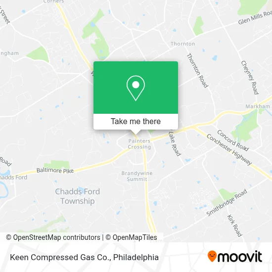 Keen Compressed Gas Co. map