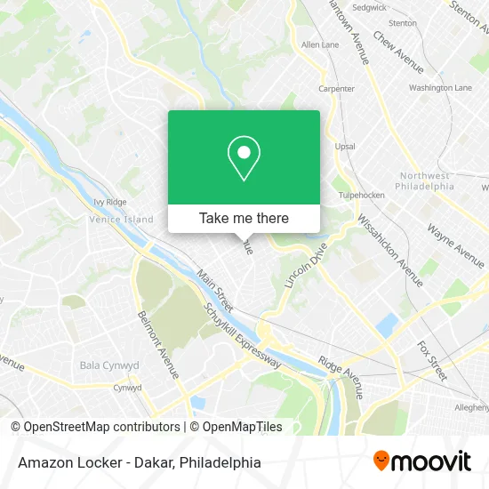 Amazon Locker - Dakar map