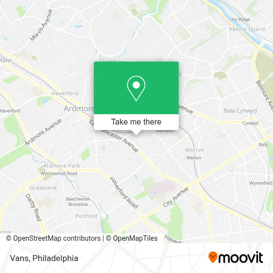 Vans map