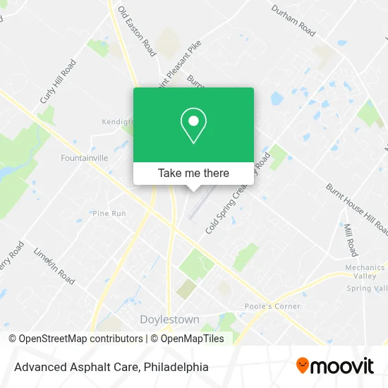 Advanced Asphalt Care map
