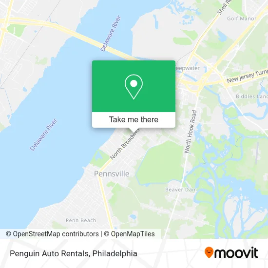 Penguin Auto Rentals map