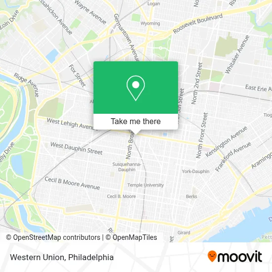 Western Union map