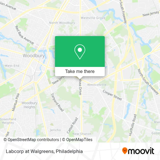 Labcorp at Walgreens map