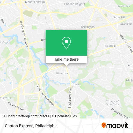 Canton Express map