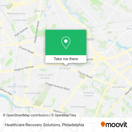 Healthcare Recovery Solutions map