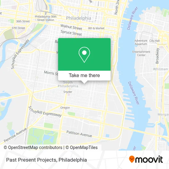 Past Present Projects map