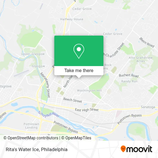 Rita's Water Ice map