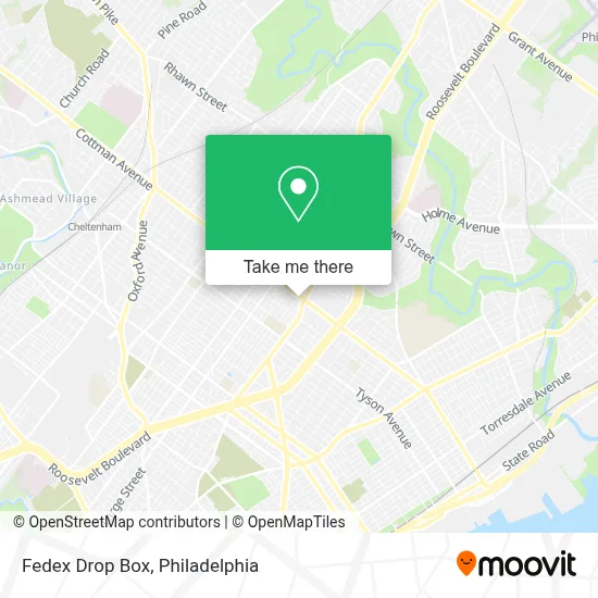 Fedex Drop Box map