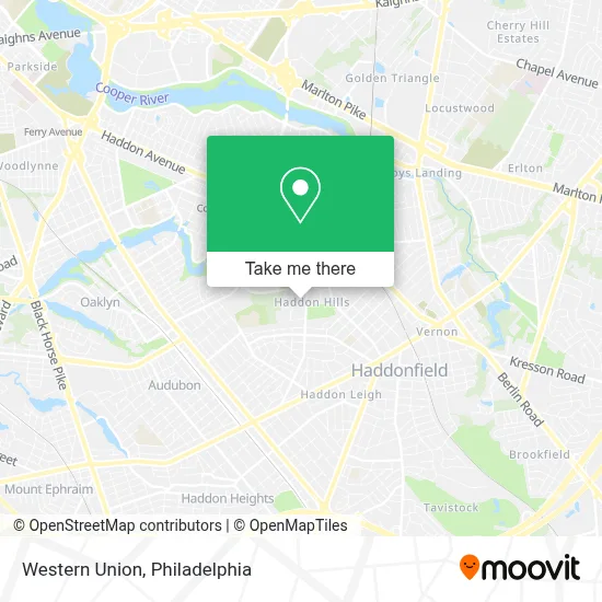 Western Union map
