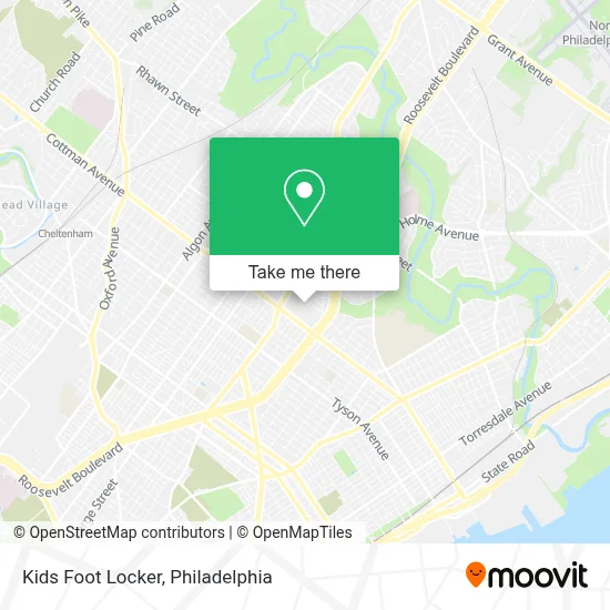 Kids Foot Locker map