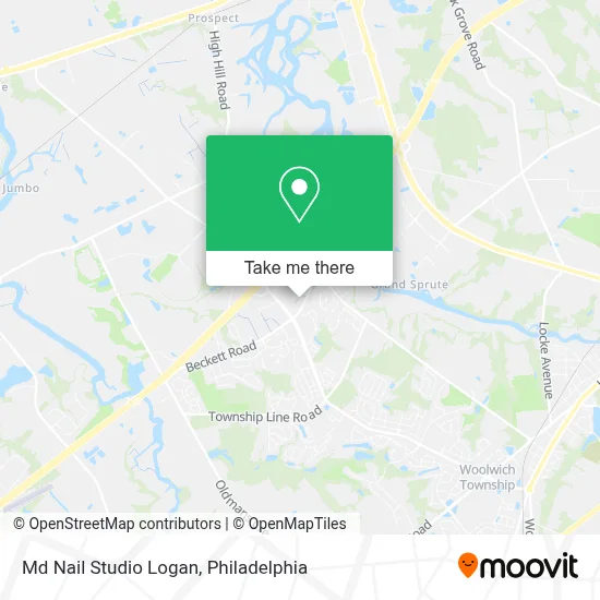 Md Nail Studio Logan map