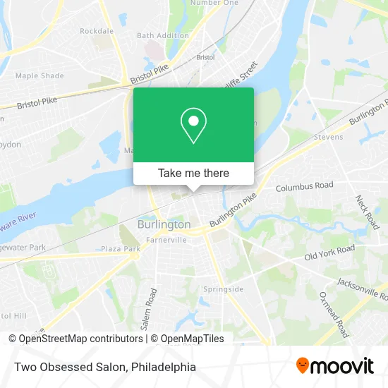 Two Obsessed Salon map