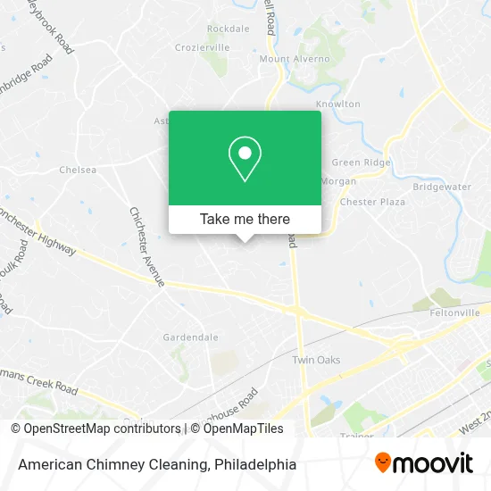 American Chimney Cleaning map