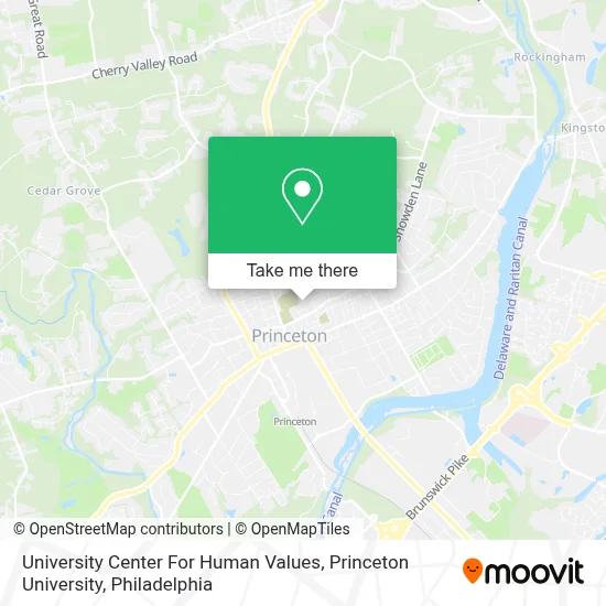 University Center For Human Values, Princeton University map