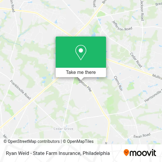 Ryan Weid - State Farm Insurance map
