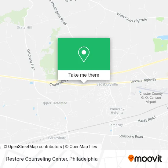 Restore Counseling Center map