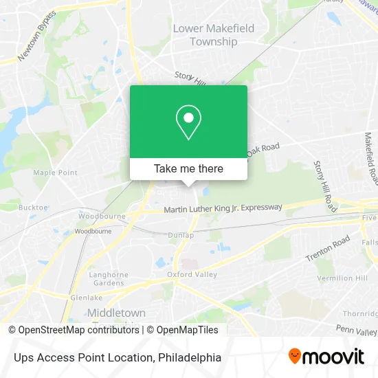 Ups Access Point Location map