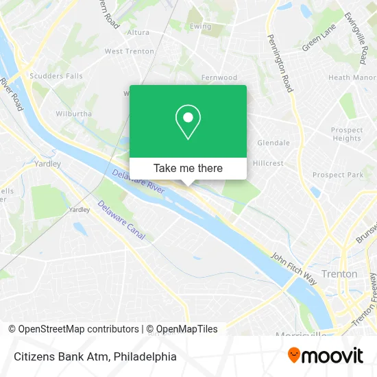 Citizens Bank Atm map