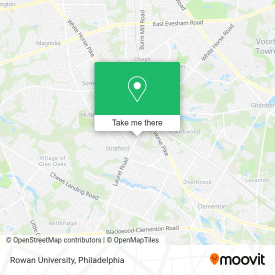 Rowan University map