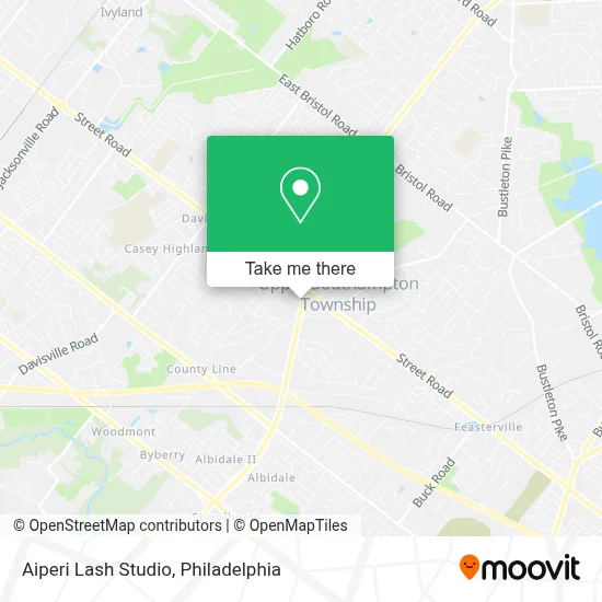 Aiperi Lash Studio map