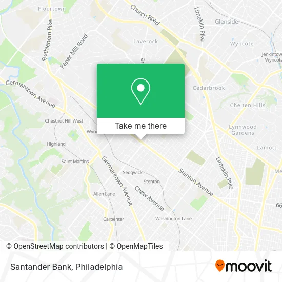 Santander Bank map