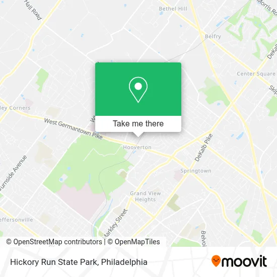 Hickory Run State Park map