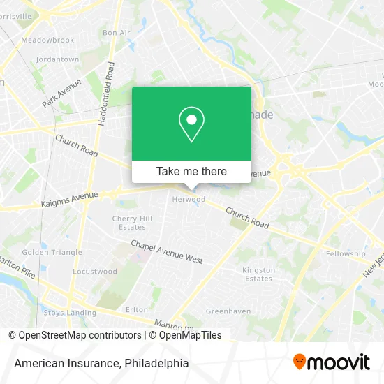 American Insurance map