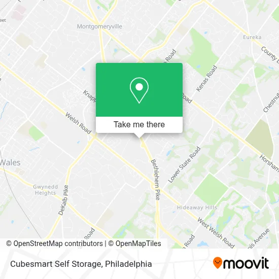 Cubesmart Self Storage map