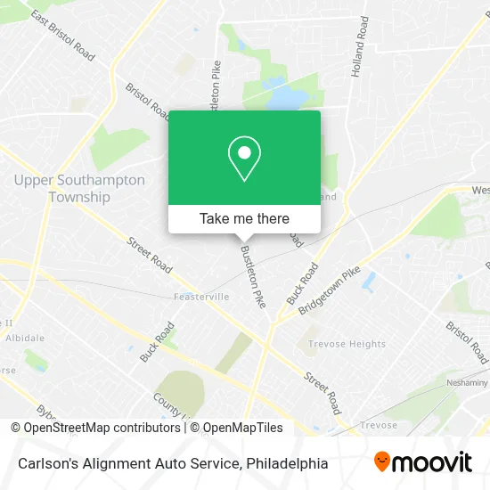 Carlson's Alignment Auto Service map