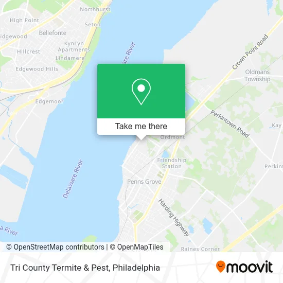 Tri County Termite & Pest map