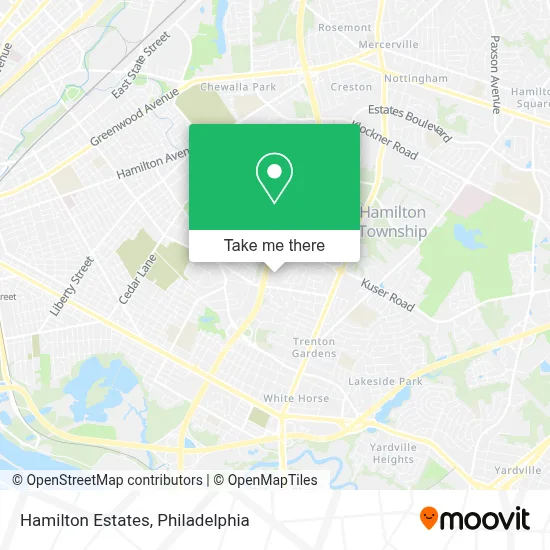 Hamilton Estates map