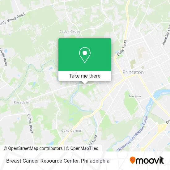 Breast Cancer Resource Center map