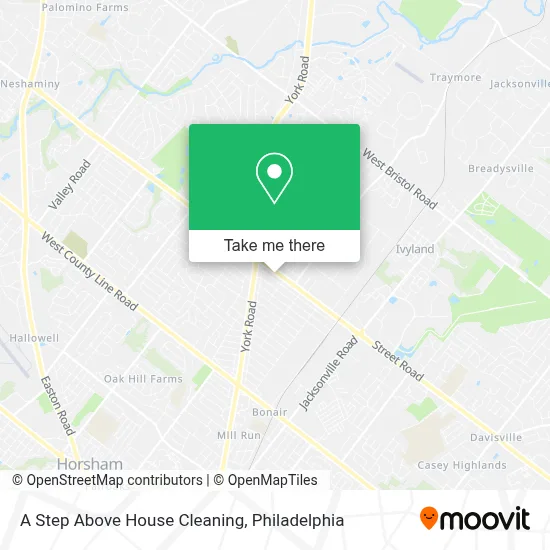 A Step Above House Cleaning map