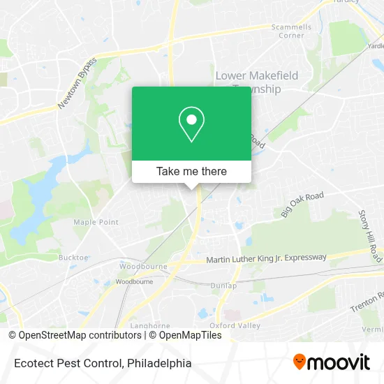Ecotect Pest Control map