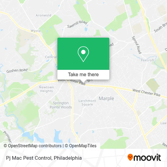 Pj Mac Pest Control map