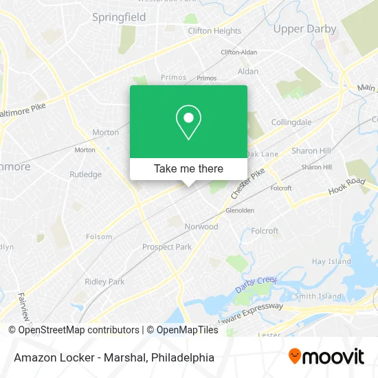 Amazon Locker - Marshal map