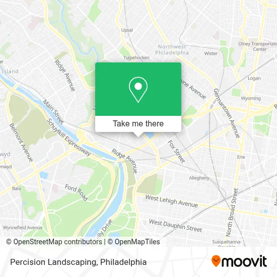 Percision Landscaping map