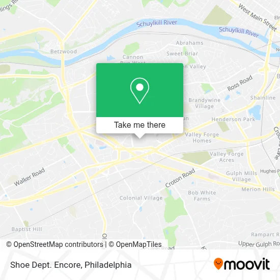 Shoe Dept. Encore map
