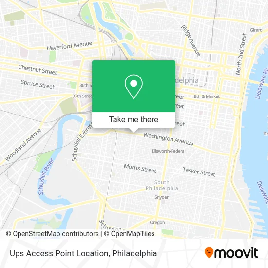 Ups Access Point Location map