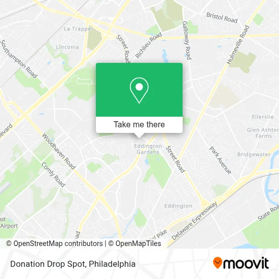 Donation Drop Spot map