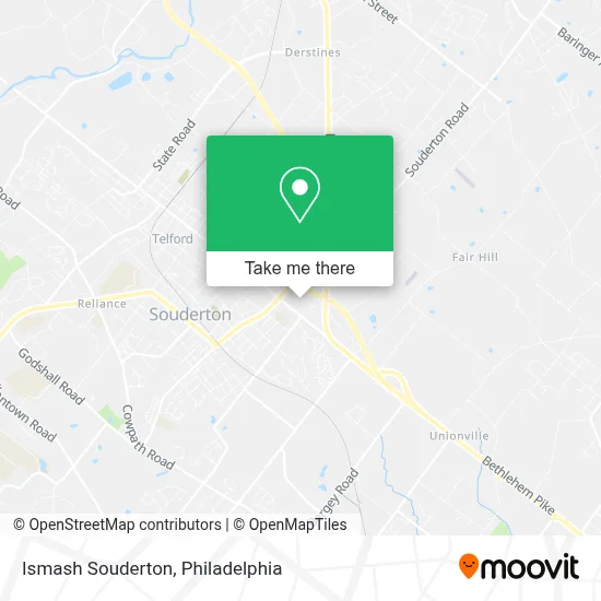 Ismash Souderton map